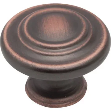 1-1/4 Zinc Cabinet Knob Venetian Bronze Finish Package of 5