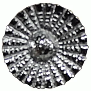 1 Inch Solid Brass Art Deco Style Round Knob (Polished Chrome Finish)