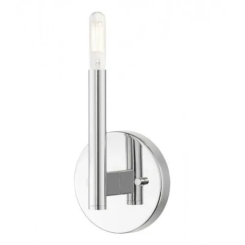 1 Light Polished Chrome ADA Sconce