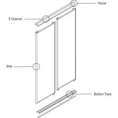 144″ Satin Nickel E-Channel “Fob”