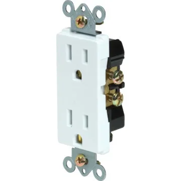 15 Amp Decorator Receptacle – White – Package of 10