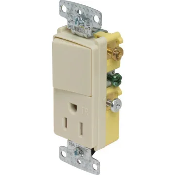 15 Amp Decorator Switch/TR Receptacle Combo – Ivory