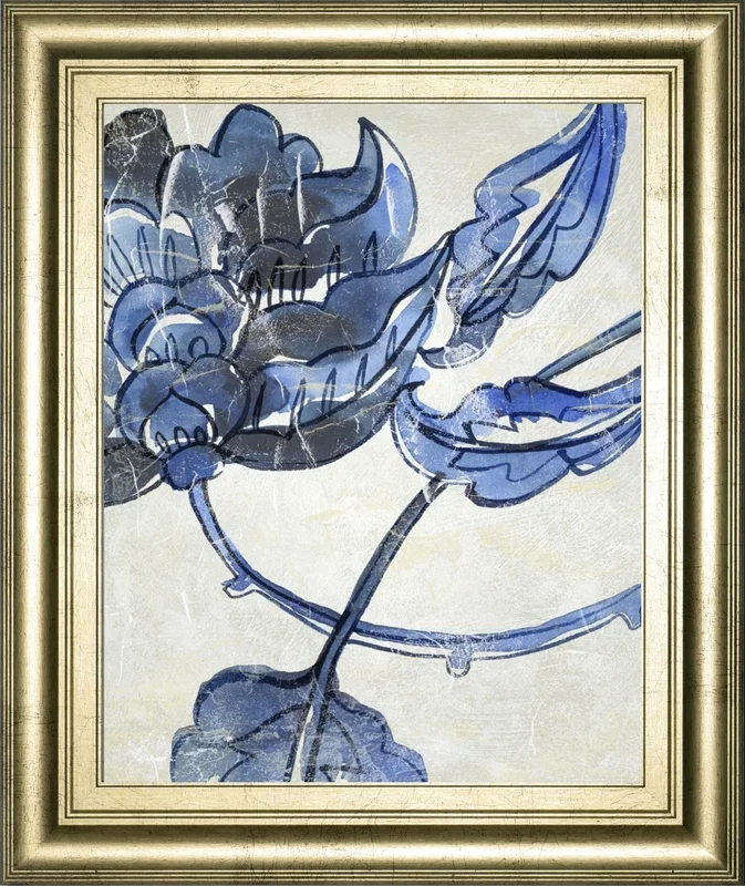 22×26 Vintage Porcelain IV By Chariklia Zarris – Blue