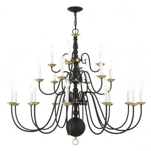 22 Light Black Chandelier