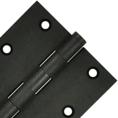 3 1/2 Inch X 3 1/2 Inch Solid Brass Hinge Interchangeable Finials (Square Corner, Bronze Dark Finish)
