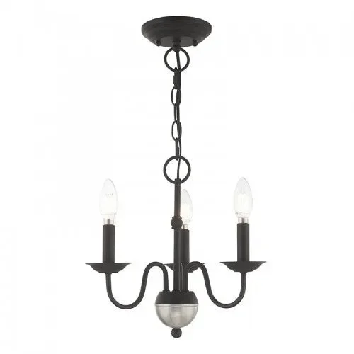 3 Light Black Chandelier