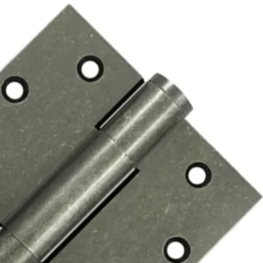 4 1/2 Inch X 4 1/2 Inch Solid Brass Hinge Interchangeable Finials (White Bronze Medium Finish)