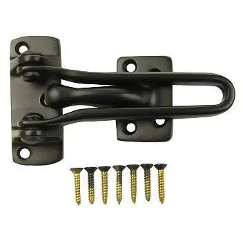 4 Inch Solid Brass Door Guard (Oil Rubbed Bronze Finish)