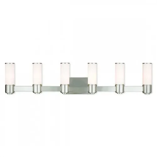 6 Light Brushed Nickel Wall Sconce/ Bath Light