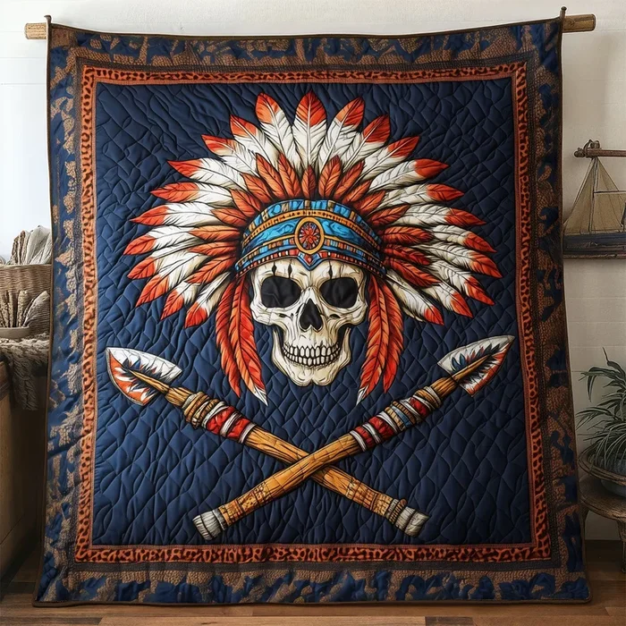 Aboriginal Skull WN0609118CL Quilt