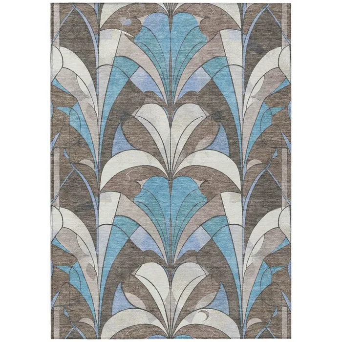 Addison Chantille ACN2174 Modern Machine Made Transitional Brown Rug