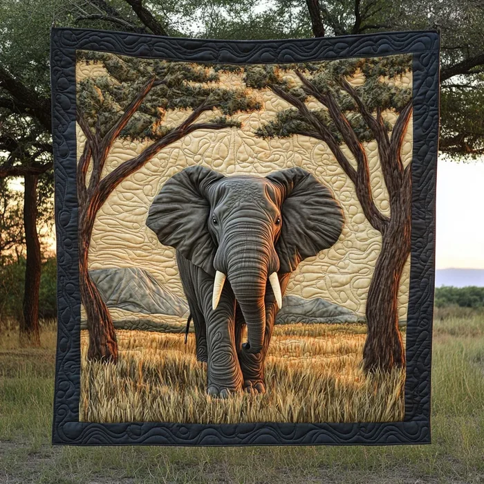 African Elephant WP0505021CL Quilt