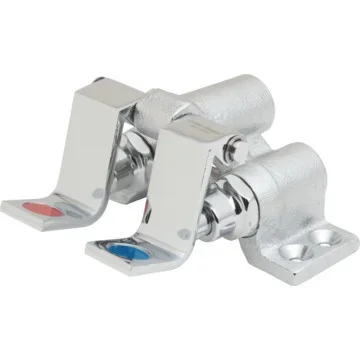 American Standard Chrome Double Pedal Valve Floor Mount