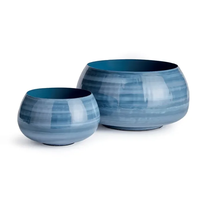 Andrey Low Bowls Planter Pot, Set Of 2