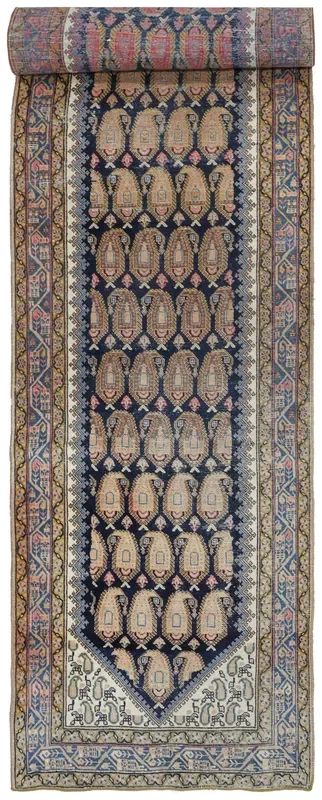 Antique Afshar Handwoven Tribal Rug, J76377