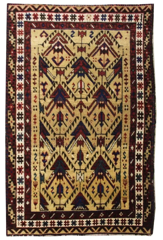Antique Avar Handwoven Tribal Rug, JF8327