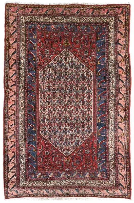 Antique Bibikabad Handwoven Tribal Rug, JF5578