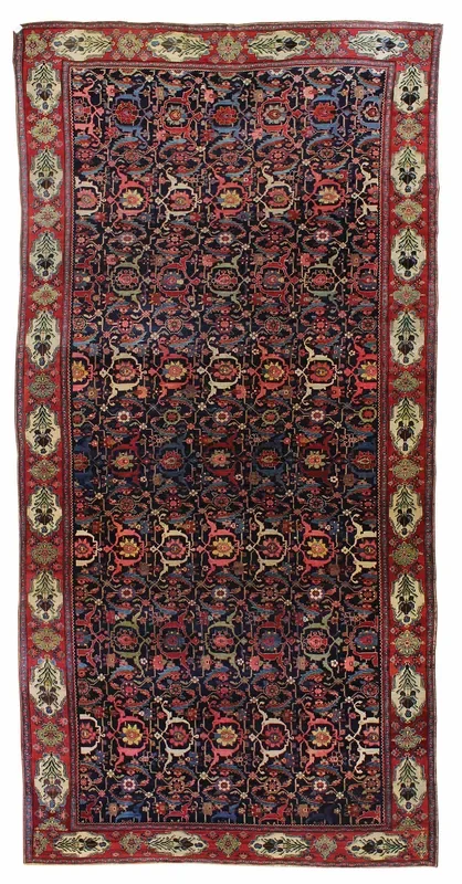 Antique Bijar Handwoven Tribal Rug, 45495