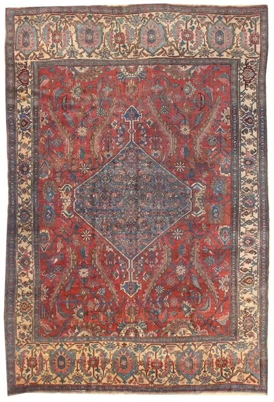 Antique Garous Bijar Handwoven Tribal Rug, JF4768