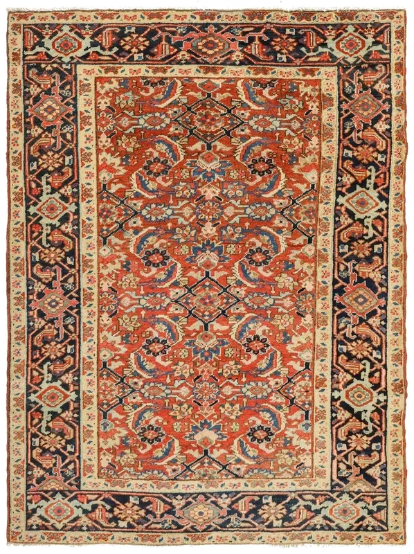 Antique Heriz Handwoven Tribal Rug, J66531