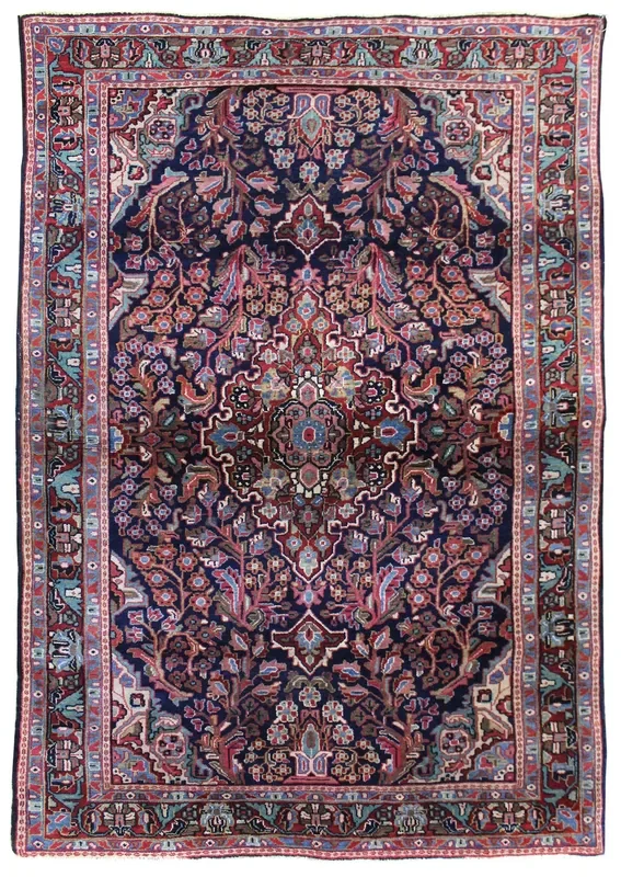 Antique Jozan Sarouk Handwoven Traditional Rug, JF8315