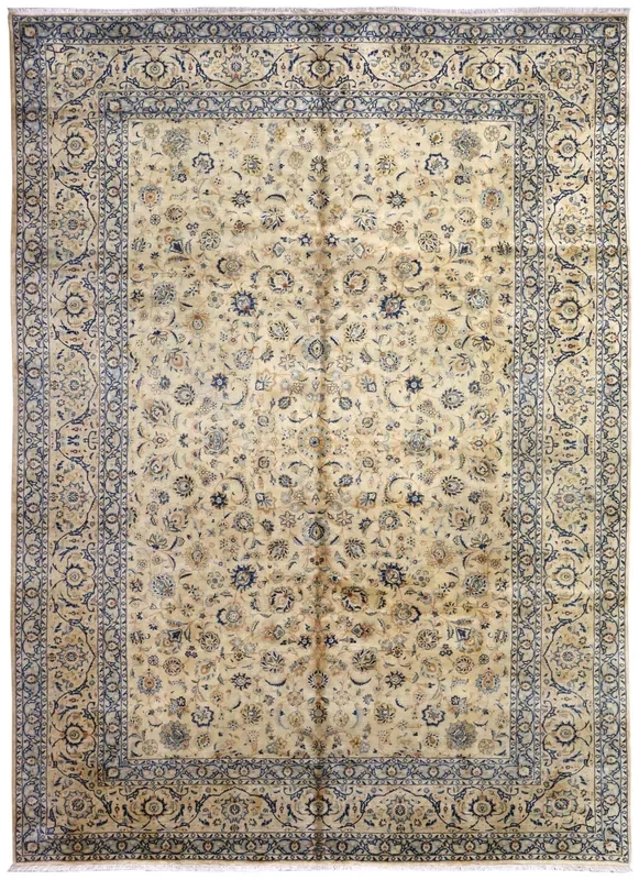Antique Kashan Handwoven Closeout Rug, J65489