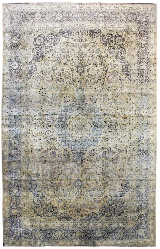 Antique Kashan Handwoven Traditional Rug, JF6190
