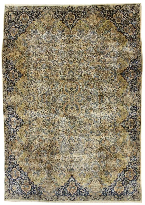 Antique Kerman Handwoven Traditional Rug, JF5379