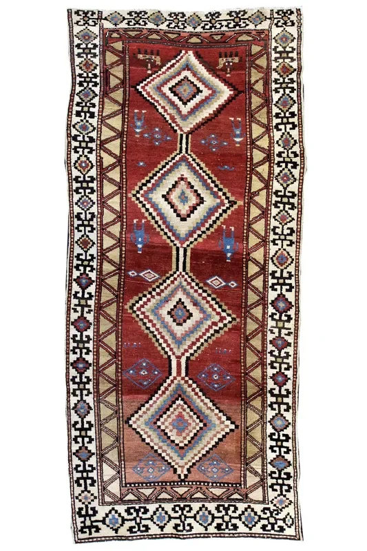 Antique Kurd Handwoven Tribal Rug, JF8308
