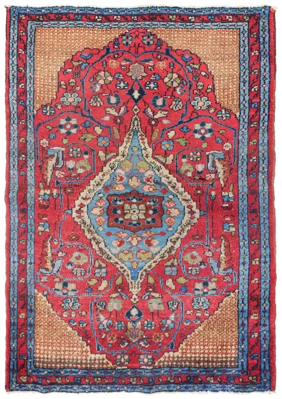 Antique Merriban Handwoven Tribal Rug, J73855