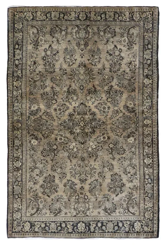 Antique Sarouk Handwoven Traditional Rug, JF8654