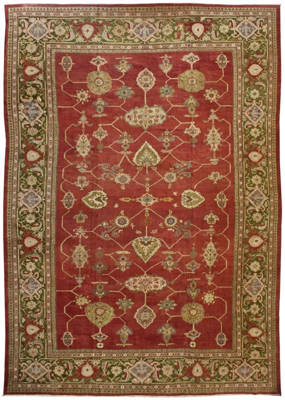 Antique Sultanabad Handwoven Traditional Rug, J62735