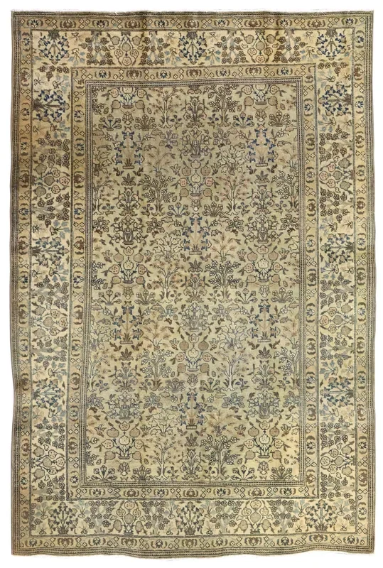 Antique Tabriz Handwoven Traditional Rug, J66204