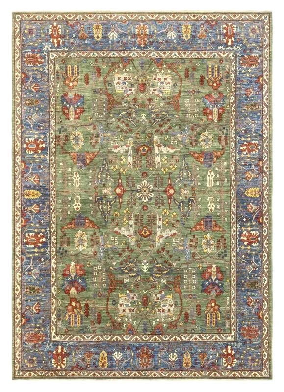 Arabesque Handwoven Tribal Rug, J77762