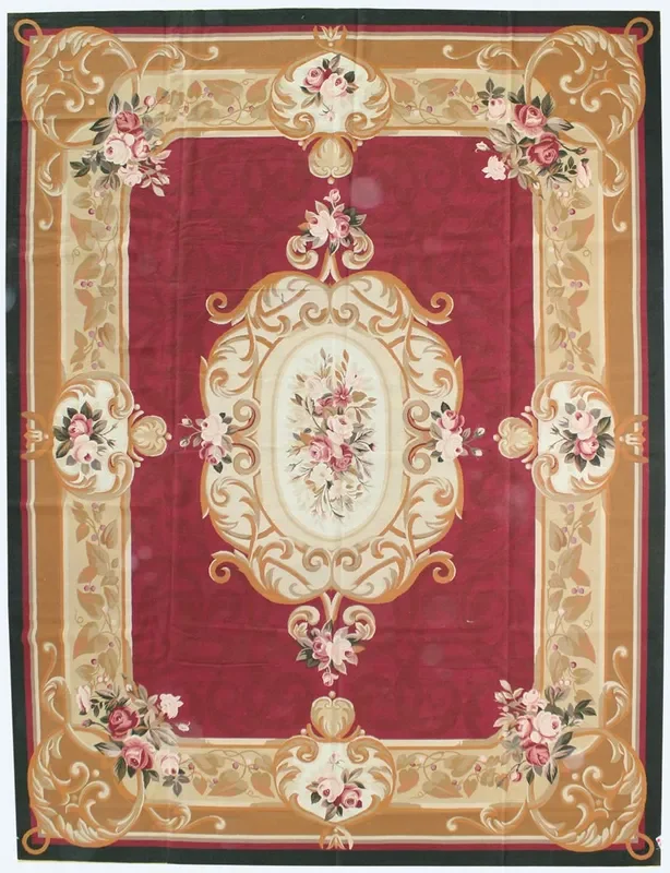 Aubusson Needlepoint Traditional Rug, J48348
