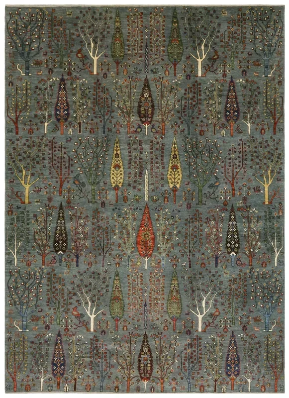 Bakshaish Cypress Handwoven Tribal Rug, J75632