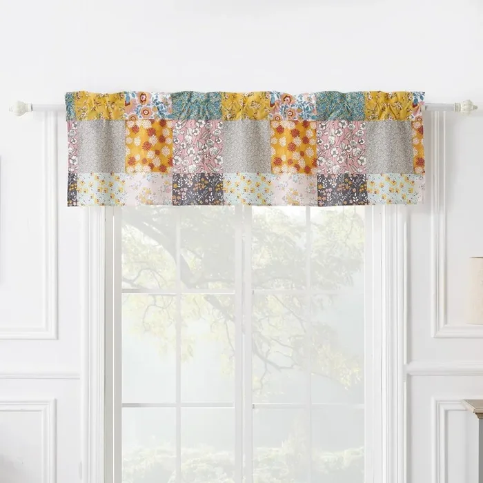 Barefoot Bungalow Carlie Window Valance – 60×16″, Calico