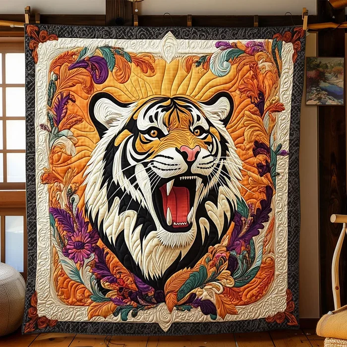 Baroque Tiger Portrait WJ0907001CL Quilt