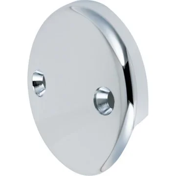 Bathtub Overflow Plate 2 Hole Chrome Finish