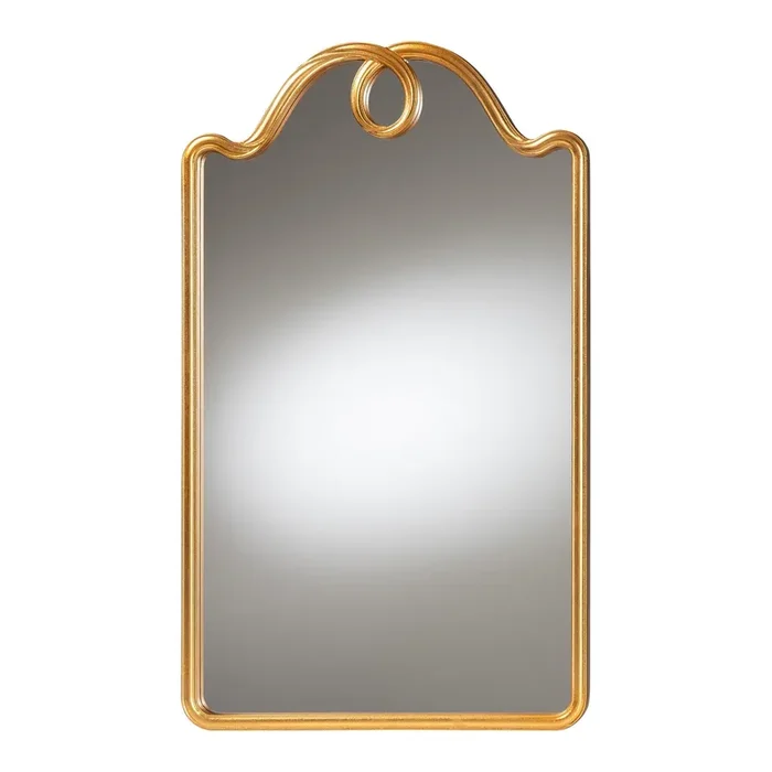 Baxton Studio Eara Gold Wall Arch Mirror