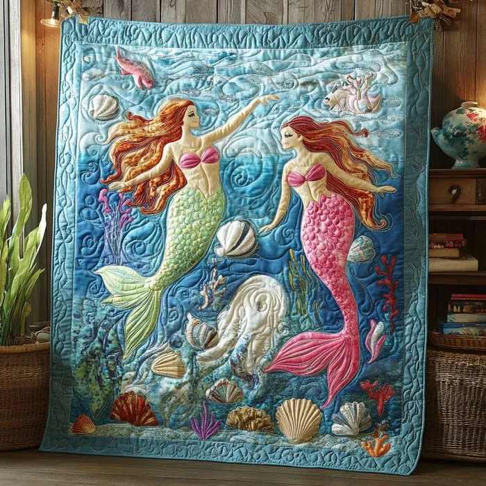 Beautiful Mermaid WJ1903007CL Quilt