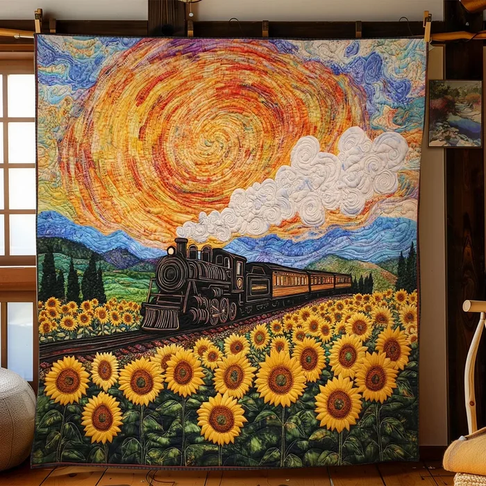 Blooming Train CW2205411CL Quilt
