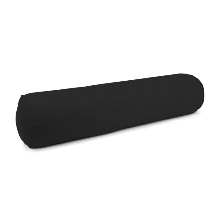 Bolster Pillow in Classic Linen – Black
