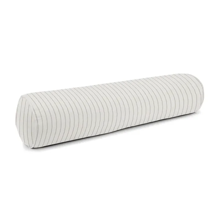 Bolster Pillow in Sand Dollar Stripes