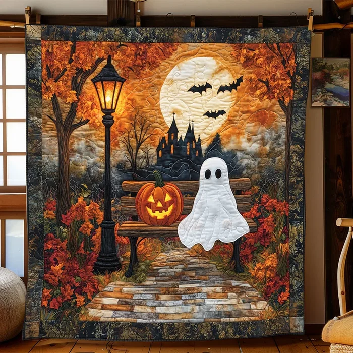 Boo On The Bench WJ0907003CL Quilt