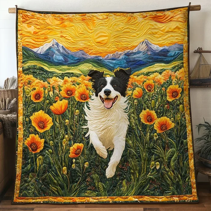 Border Collie Sunshine WN1004020CL Quilt