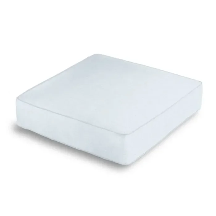 Box Floor Pillow in Classic Linen – Mineral