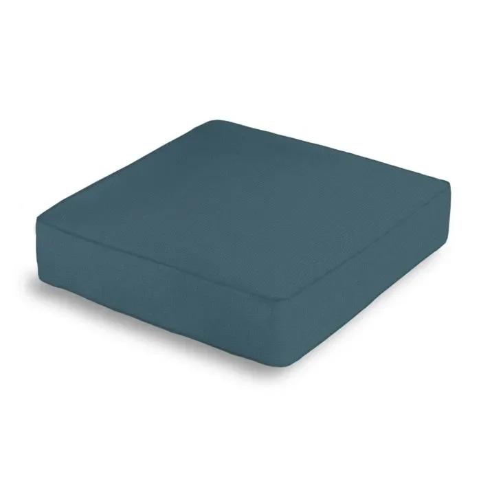 Box Floor Pillow in Lush Linen – Midnight