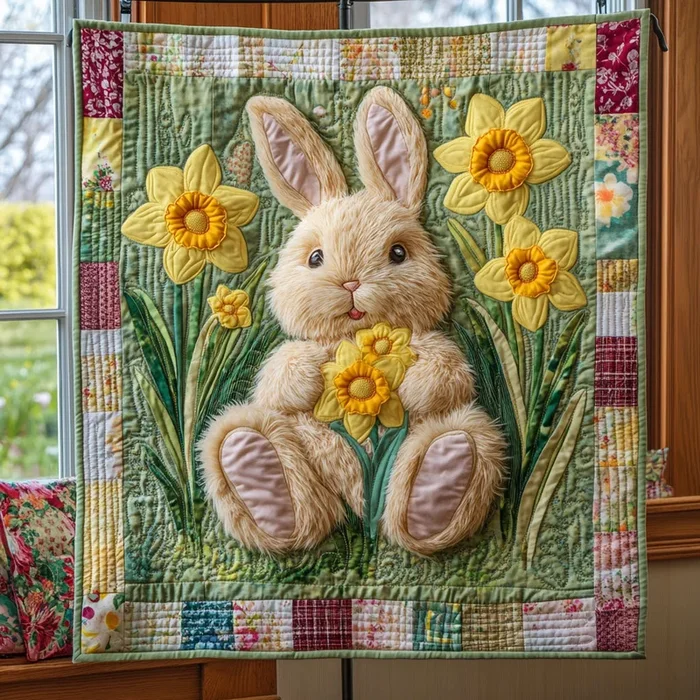 Bunny Blossom Grove WJ2407011CL Quilt