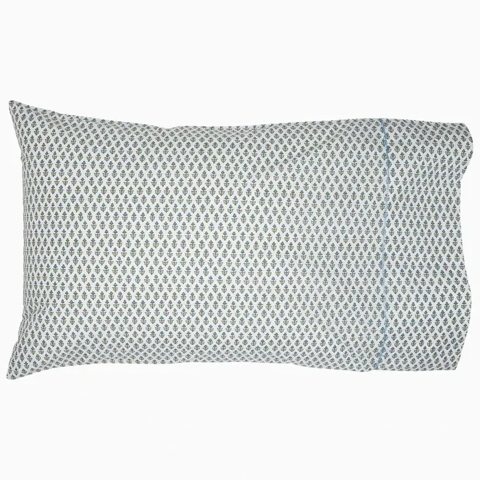 Cala Organic Pillowcase – pair Sage